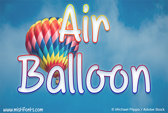 Air Balloon Font for Web Design