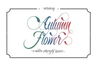 Autumn Flower Font Review