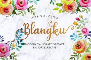 Blangku: A Fluid Script Font for Modern Design