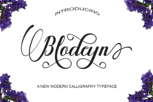 Blodeyn: Elegant Calligraphy Font for Marketing Impact