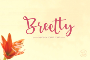Breetty: A Playful Script Font for Editorial Design