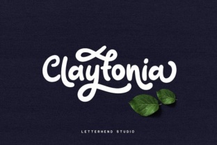 Claytonia: A Bold Script Typeface for Handmade Product Design