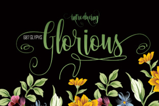 Glorious: A Modern Calligraphy Font for Web Designers