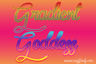 Gradient Goddess: A Script Font That Transforms Small Business Branding