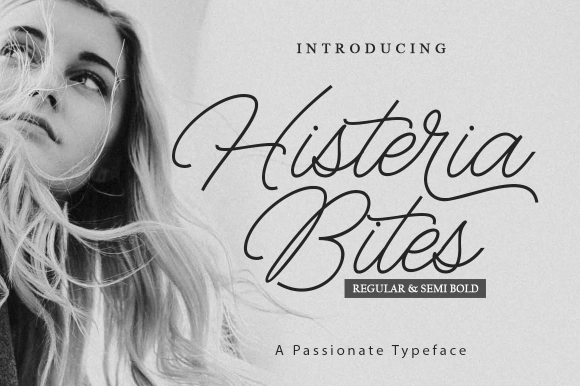 Histeria Bites: A Modern Monoline Font for Real Branding Work