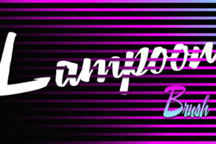 Lampoon Brush: A Retro Script Font