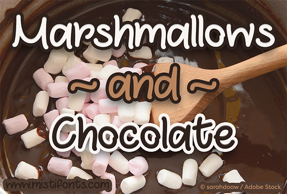 Marshmallows and Chocolate Font