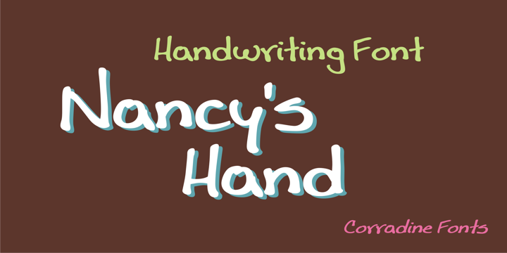 Nancy s Hand Family: A Handwritten Font for Crafters