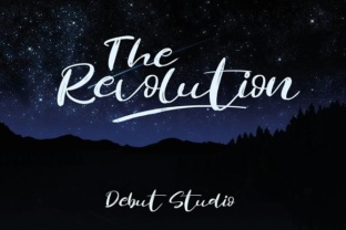 Revolution Brush: A Handmade Font for Editorial Design