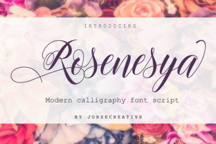 Rosenesya: A Handwritten Script Font for Campaign Visuals