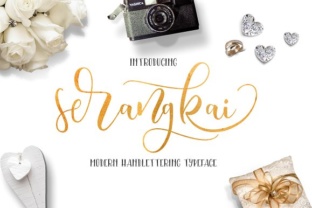 Serangkai: A Fluid Script Font for Handmade Products and Craft Projects